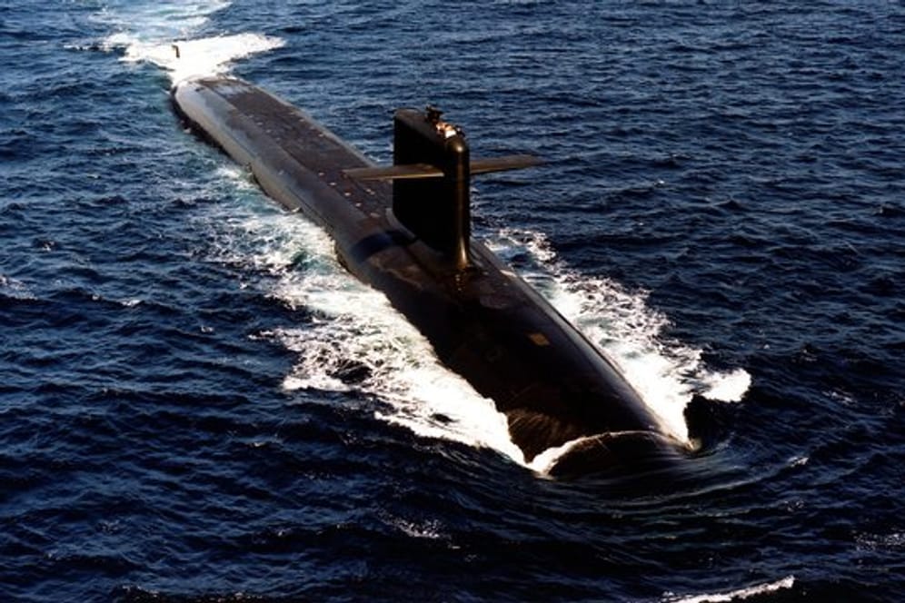 Das Archivfoto zeigt ein französisches Atom-U-Boot.