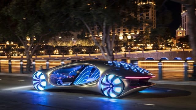 Leistungsschau ohne auf die Bedürfnisse einer Serienproduktion Rücksicht nehmen zu müssen: Die Mercedes-Studie Vision AVTR. Leistungsschau ohne auf die Bedürfnisse einer Serienproduktion Rücksicht nehmen zu müssen: Die Mercedes-Studie Vision AVTR.