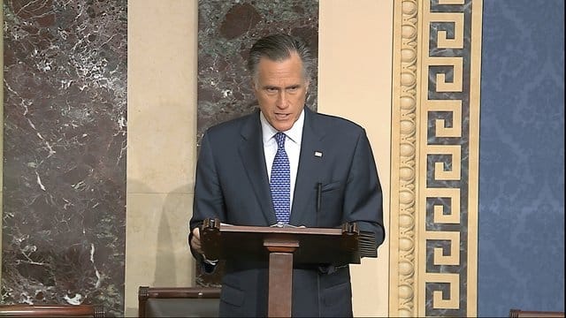Mitt Romney will im Amtsenthebungsverfahren gegen US-Präsident Trump stimmen. Mitt Romney will im Amtsenthebungsverfahren gegen US-Präsident Trump stimmen.