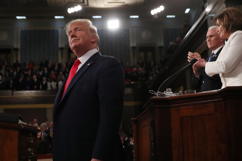 Donald Trump: Der US-Präsident hat seine Rede zur Lage der Nation im US-Kongress gehalten.