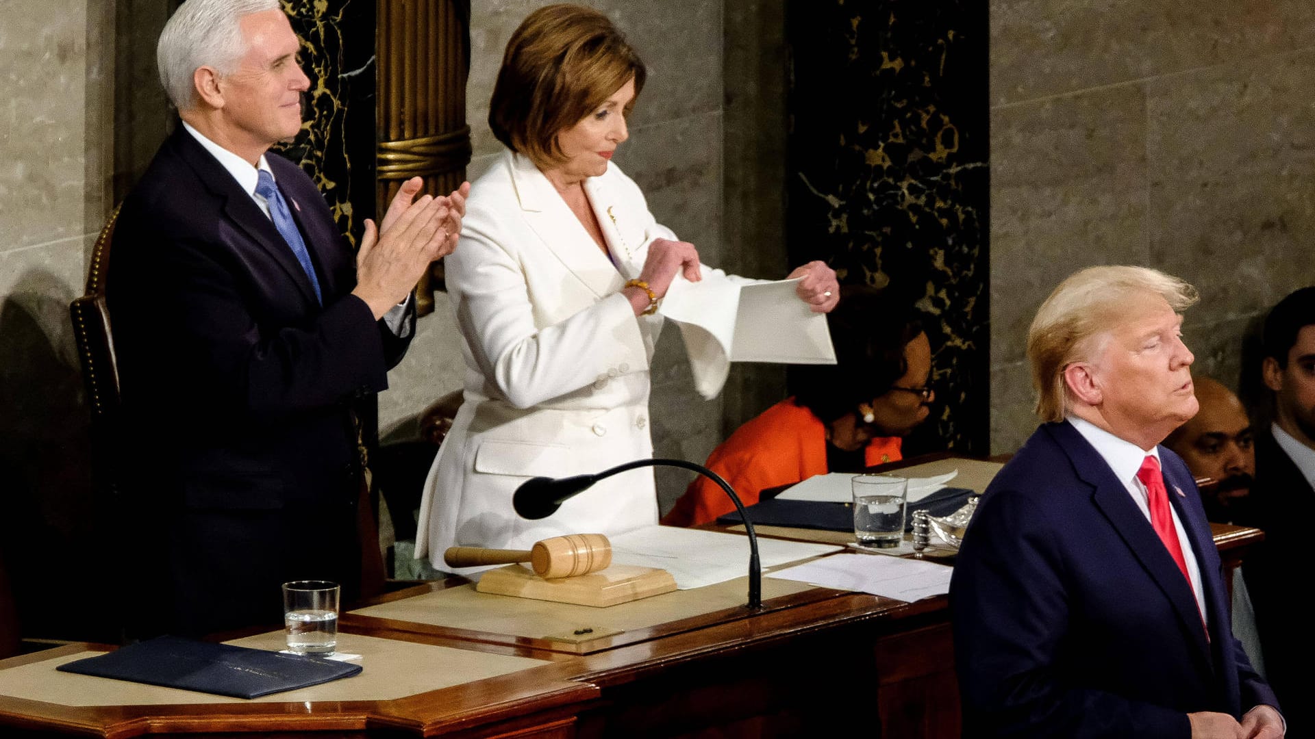 Pence, Pelosi, Trump: "State of the Union"-Rede mit Eklats.