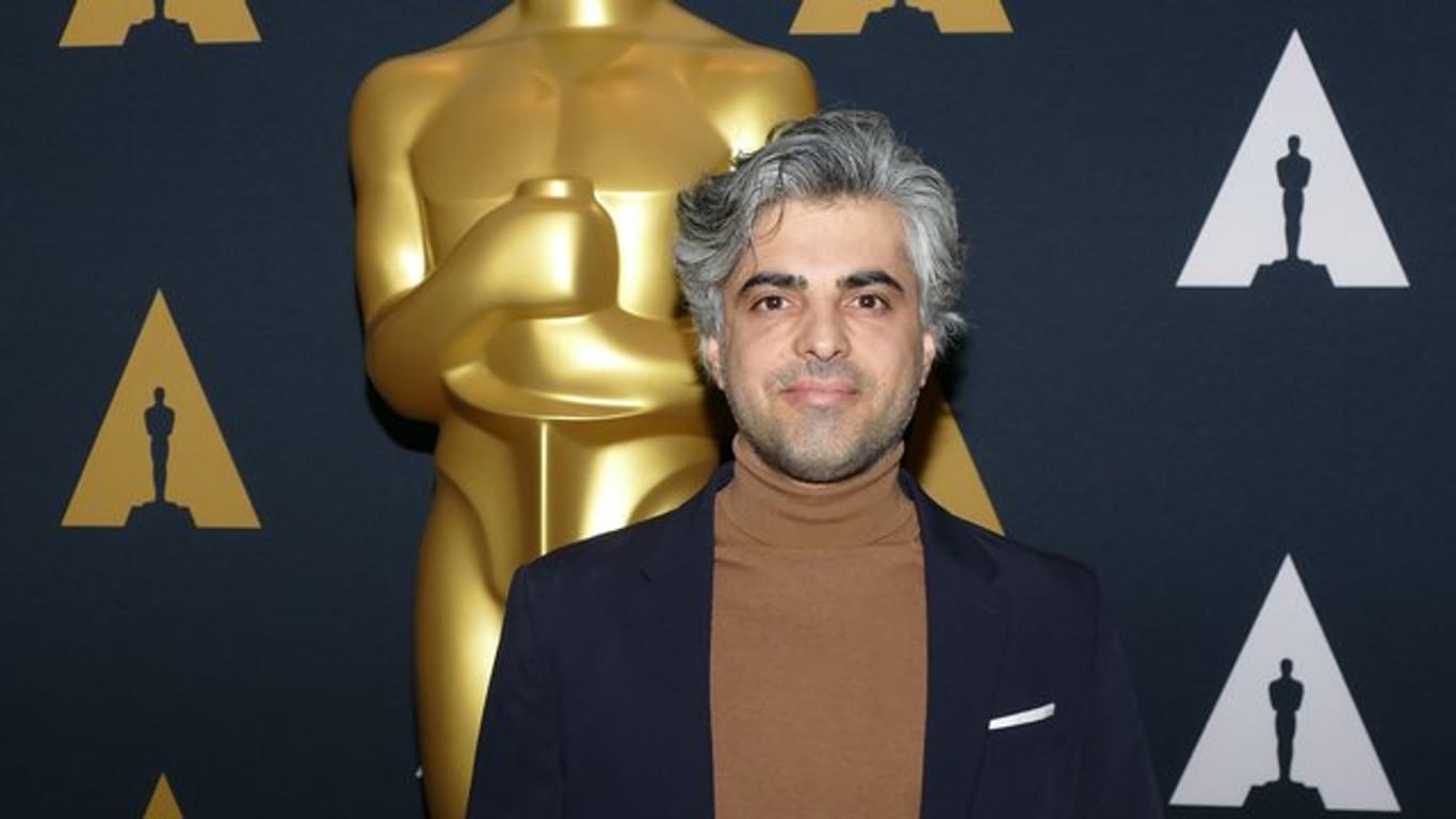 Regisseur Feras Fayyad beim Empfang für die Oscar-nominierten Dokumentarfilme in der Filmakademie in Los Angeles.