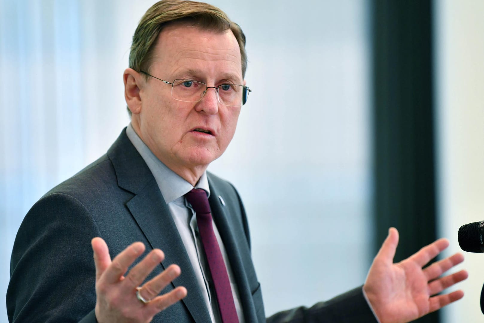 Bodo Ramelow (Die Linke): Er will als Ministerpräsident von Thüringen wiedergewählt werden.