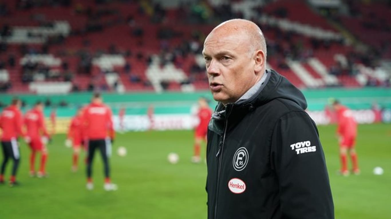 Glaubt an den Klassenerhalt von Fortuna Düsseldorf: Trainer Uwe Rösler.