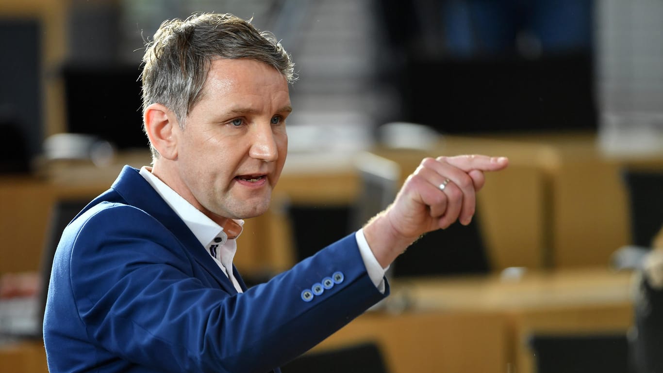 Björn Höcke, Fraktionsvorsitzender der AfD: Seine Partei hat erstmals einem Ministerpräsidenten zu einem Amt verholfen.