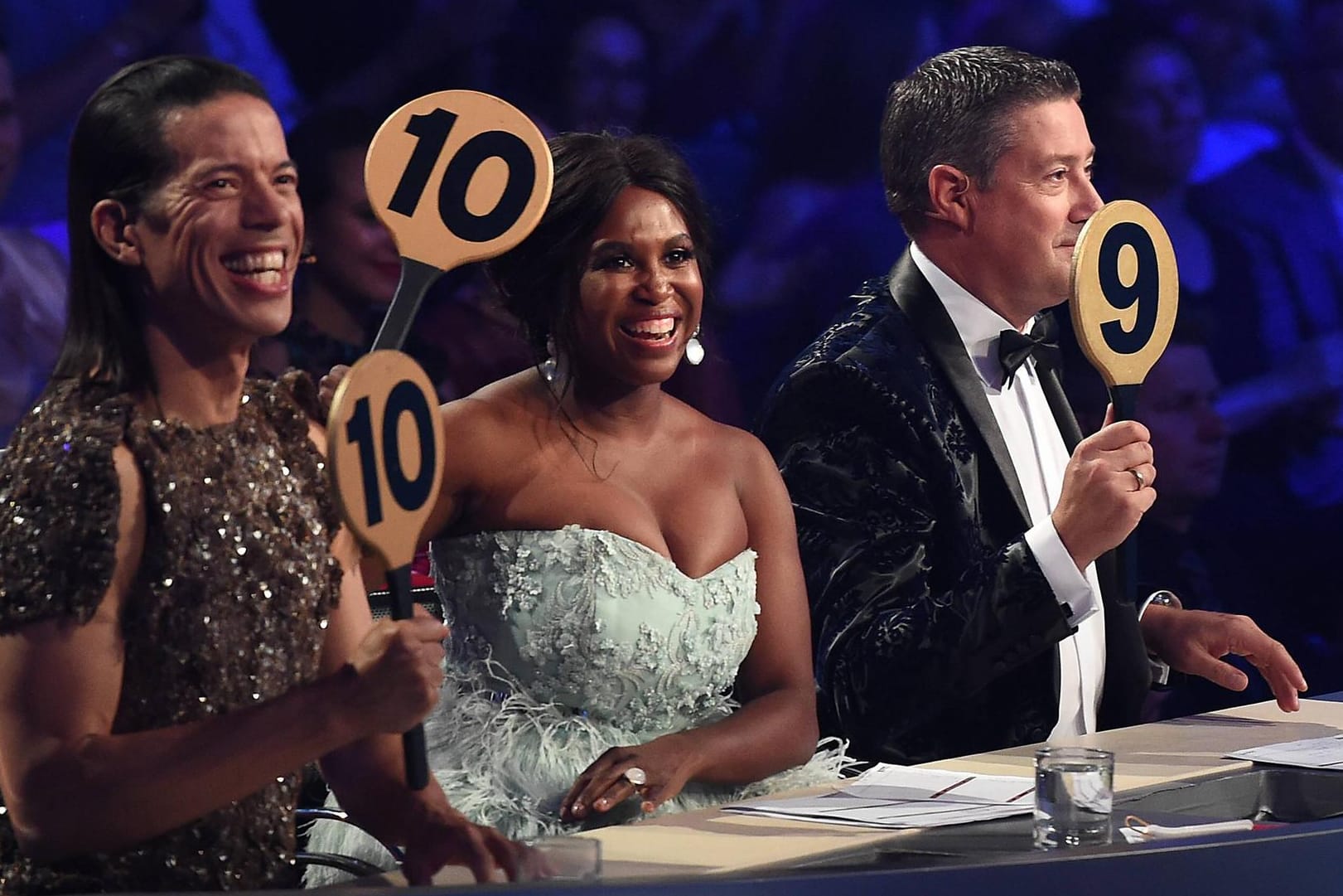 Die Juroren von "Let's Dance": Jorge Gonzalez, Motsi Mabuse und Joachim Llambi.