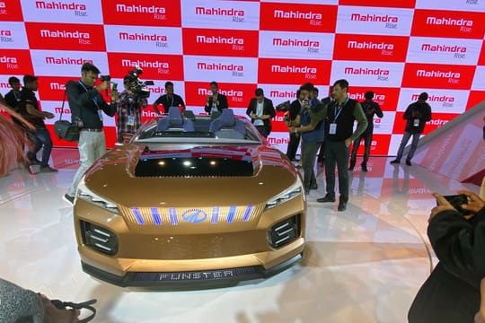 Der Mahindra Funster ist ein offenes Elektro-Cabrio.