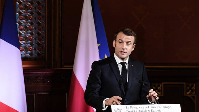 Der französische Präsident Emmanuel Macron strebt eine europäische Strategiedebatte über die Rolle der französichen Nulear-Abschreckung an.