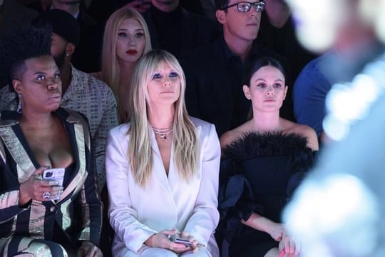 Weit weg von etwaigen Baby-Spekulationen: Heidi Klum auf der Fashion Week in New York.