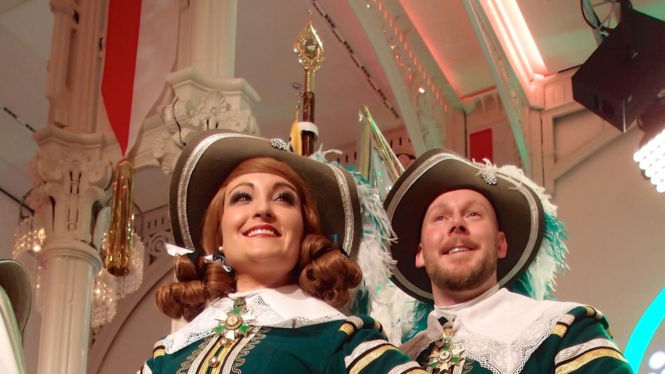 Britta Schwadorf und Florian Braun: Sie sind das Tanzpaar des traditionsreichen Kölner Korps "Jan von Werth".