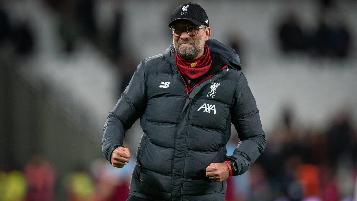Liverpool: Trainer Jürgen Klopp kommt aktuell aus dem Jubeln nicht mehr heraus.