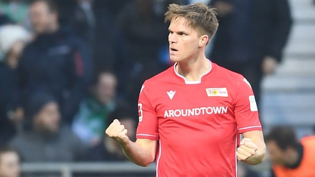 Erzielte beide Tore beim 2:0-Sieg von Union Berlin in Bremen: Marius Bülter. Erzielte beide Tore beim 2:0-Sieg von Union Berlin in Bremen: Marius Bülter.