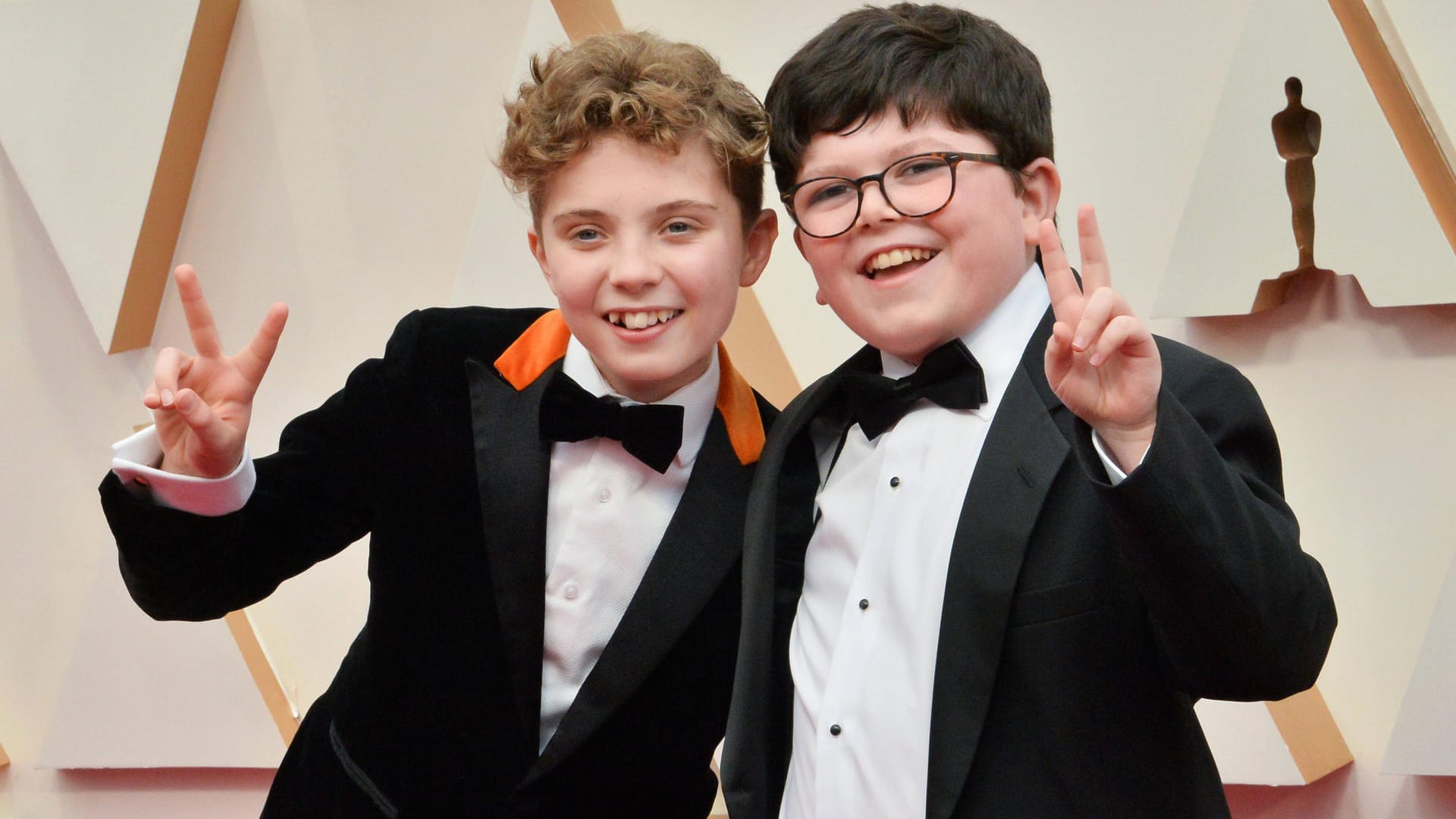 Roman Griffin Davis und Archie Yates: Die beiden spielen im Film "Jojo Rabbit" mit, der als bester Film nominiert ist.