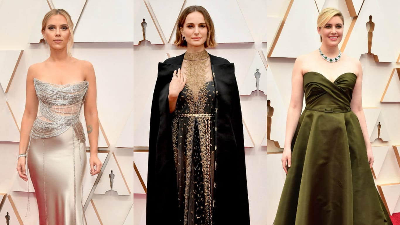 Scarlett Johansson, Natalie Portman und Greta Gerwig: Sie flanierten bei den Oscars über den roten Teppich.