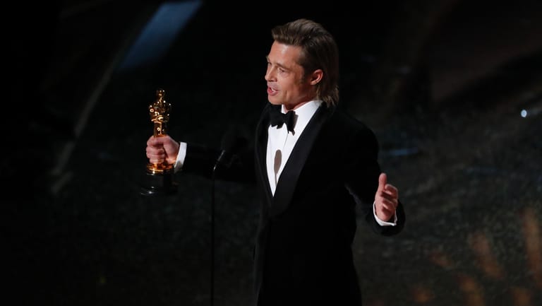 Brad Pitt: Er bekam den Oscar als bester Nebendarsteller.
