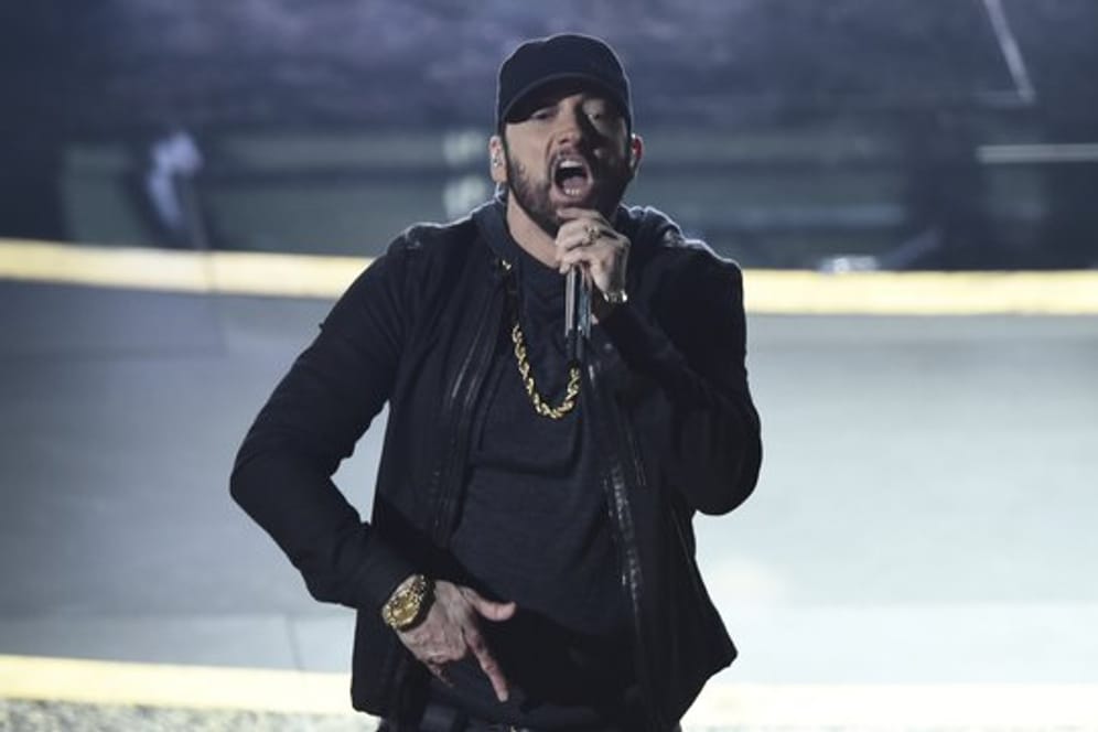 Eminem sorgte bei den Oscars für musikalische Unterhaltung - und freute sich über ein Wiedersehen mit einem Kollegen besonders.