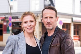 Die Schauspieler Franziska Weisz und Wotan Wilke Möhring ermittelten in Hamburg.