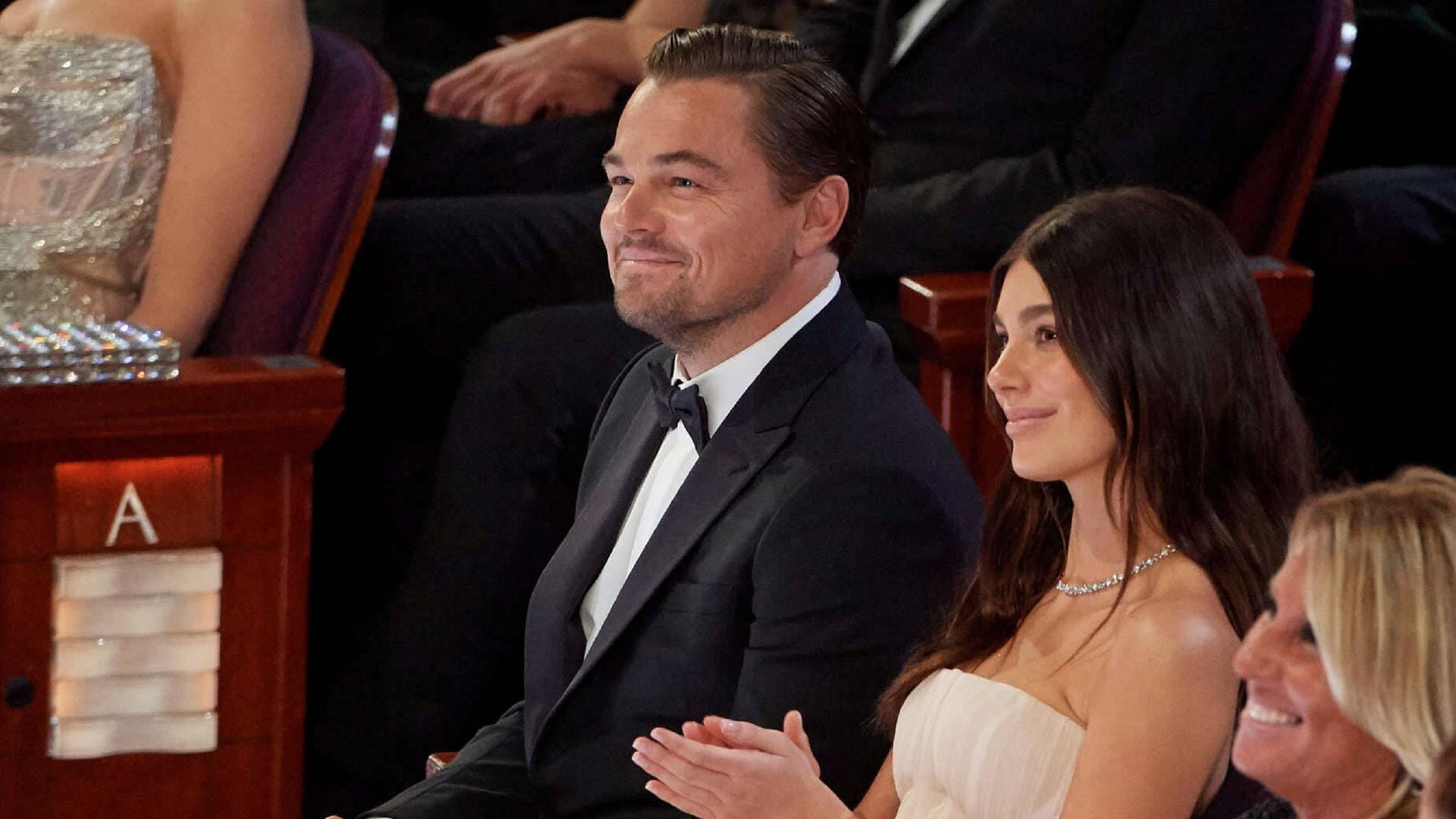 Leonardo DiCaprio und Camila Morrone: Im Saal saß das Paar nebeneinander.