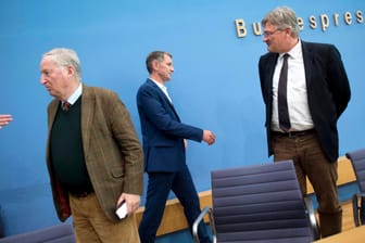 Jörg Meuthen, Alexander Gauland, Björn Höcke: Die AfD kann sich über die Schwierigkeiten der CDU freuen.