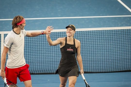 Kann sich bei Olympia ein Mixed mit Alexander Zverev (l) vorstellen: Angelique Kerber (r).