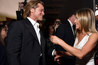 Sie wirken glücklich zusammen: Brad Pitt und Jennifer Aniston bei den SAG-Awards im Januar 2020