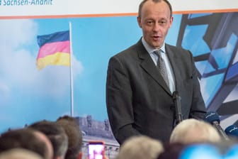 Friedrich Merz (CDU) beim Wirtschaftsrat des CDU-Landesverbandes Sachsen-Anhalt in Magdeburg: "Ich will, dass wir das in anständiger Form miteinander austragen."