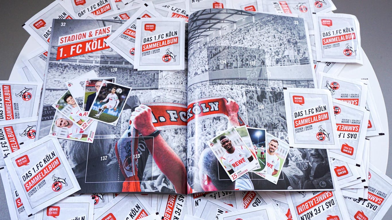 Für FC-Fans: Der 1. FC Köln hat nun ein eigenes Stickeralbum.