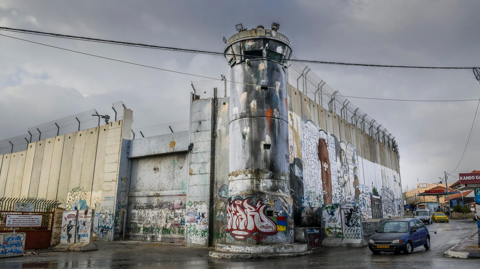 Grenzmauer in Bethlehem, Westjordanland: Das Gebiet wurde 1967 von Israel erobert und besetzt.