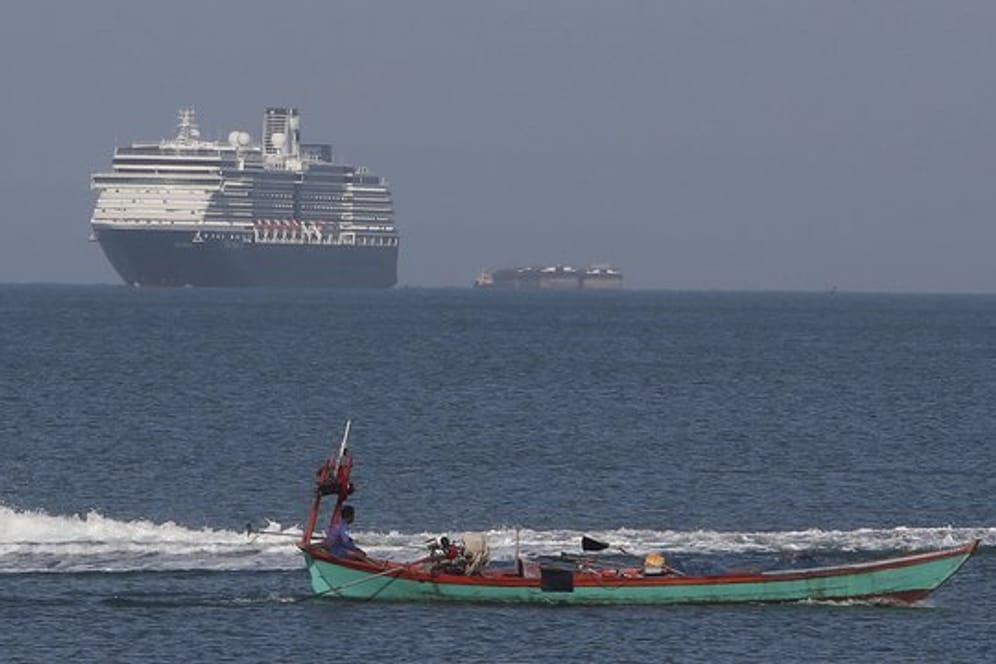 Das Kreuzfahrtschiff "Westerdam" durfte in Kambodscha im Hafen von Sihanoukville anlegen.