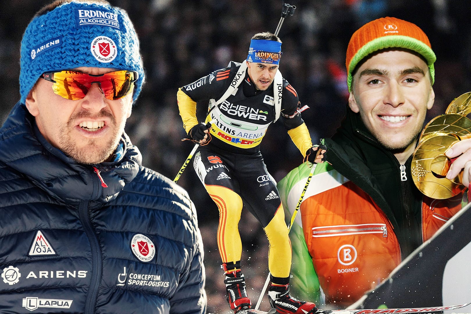 Biathlon-Aufbauarbeit: Michael Greis (l.) ist seit dieser Saison Trainer des polnischen Damenteams und versucht, dieses näher an die Weltspitze heranzubringen.