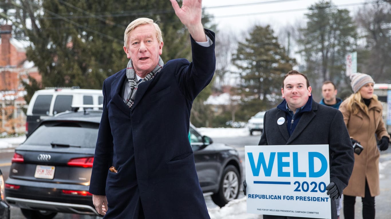 Bill Weld beim Wahlkampf in New Hampshire: "Sie haben alle Angst vor Trump."
