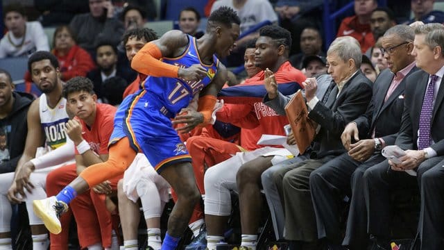Dennis Schröder erzielte 22 Punkte für die Oklahoma City Thunder. Dennis Schröder erzielte 22 Punkte für die Oklahoma City Thunder.