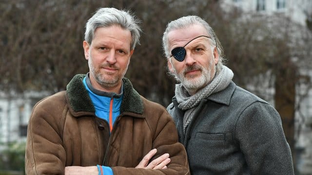 Die Köpfe hinter dem Moka Efti Orchestra: Mario Kamien (l) und Nikko Weidemann.