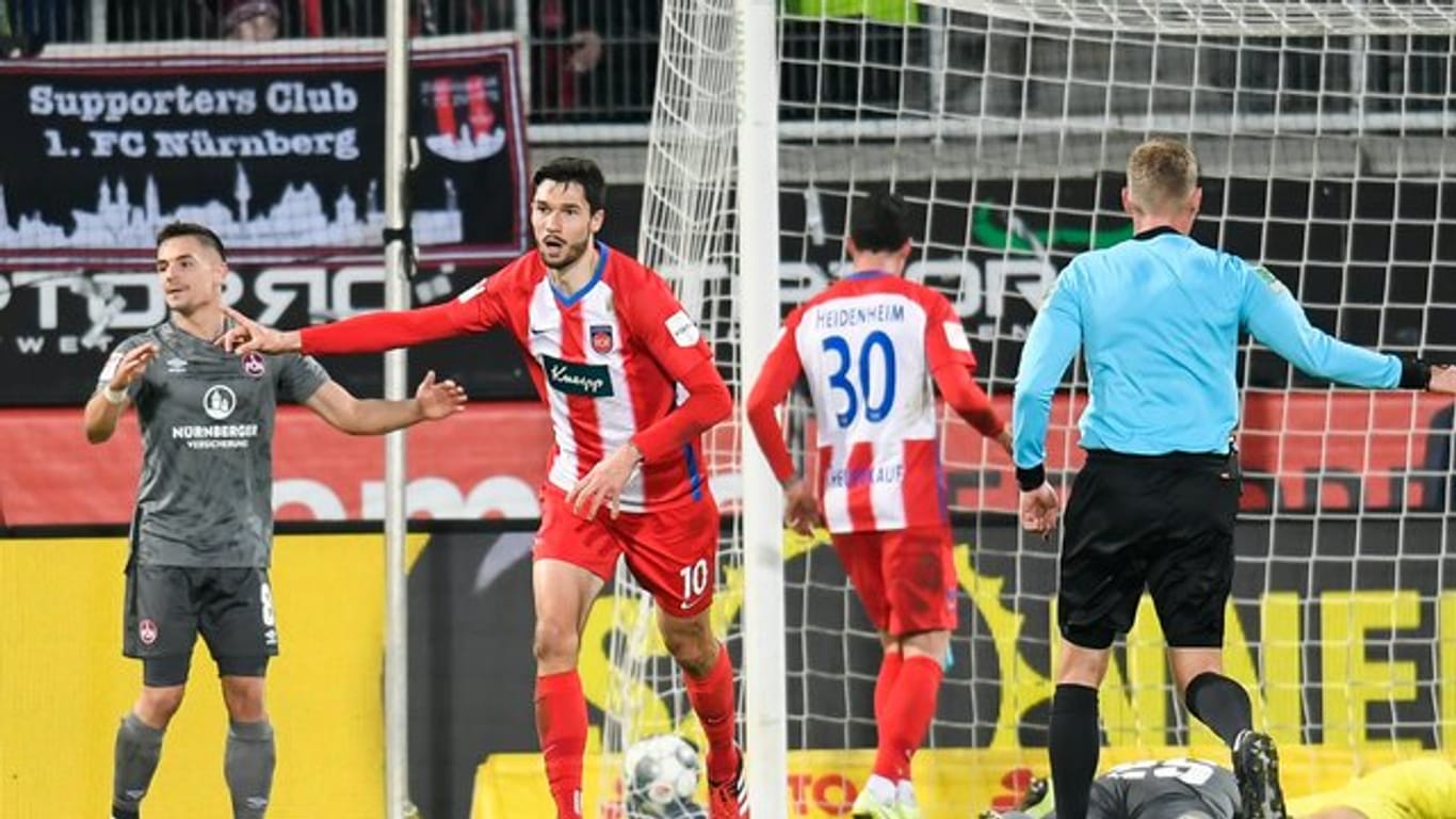 Sicherte Heidenheim mit zwei Toren einen Punkt gegen Nürnberg: Tim Kleindienst.