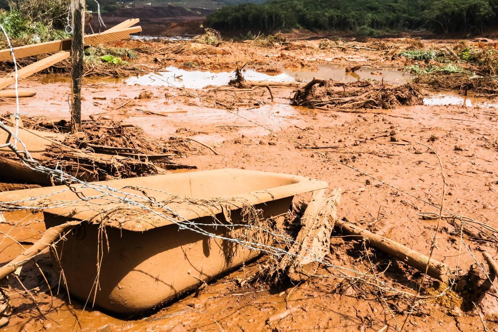 Nach dem Dammbruch in Brumadinho (Archivbild): Einige der Leichen konnten bis heute nicht geborgen werden.