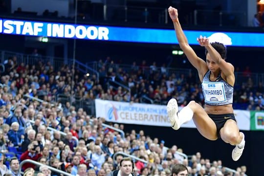 Weitspringerin Malaika Mihambo kam in Berlin auf 7,07 Meter.