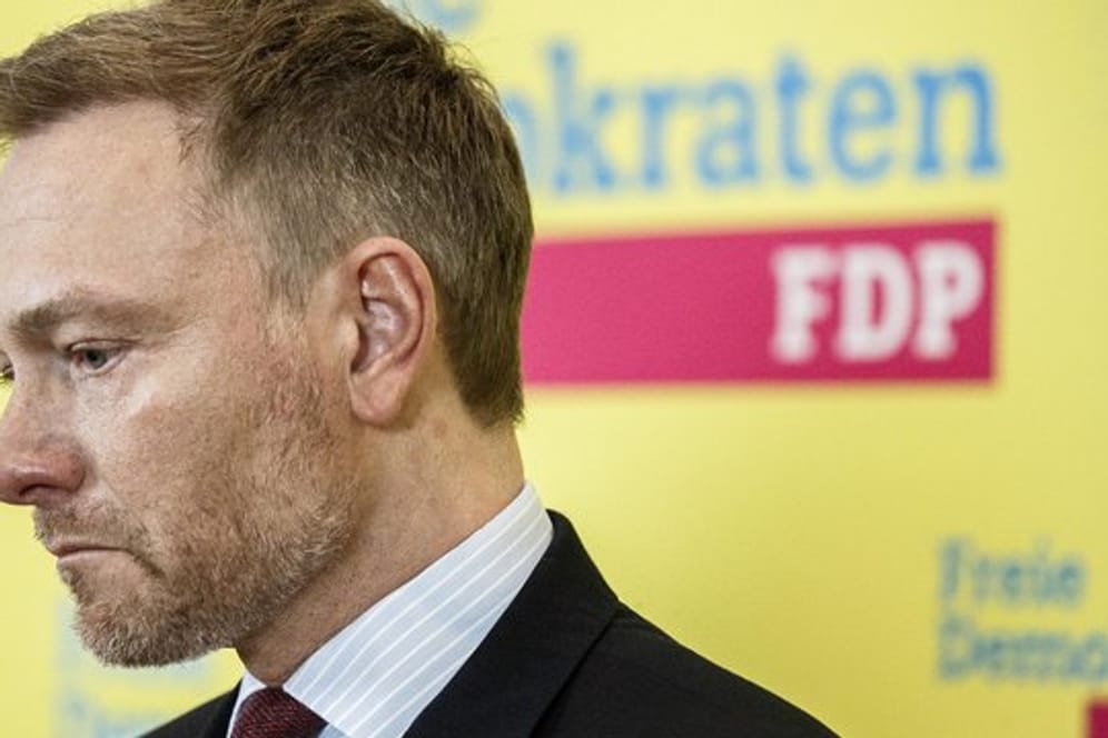 FDP-Chef Christian Lindner vergangene Woche bei einer Pressekonferenz im Bundestag.
