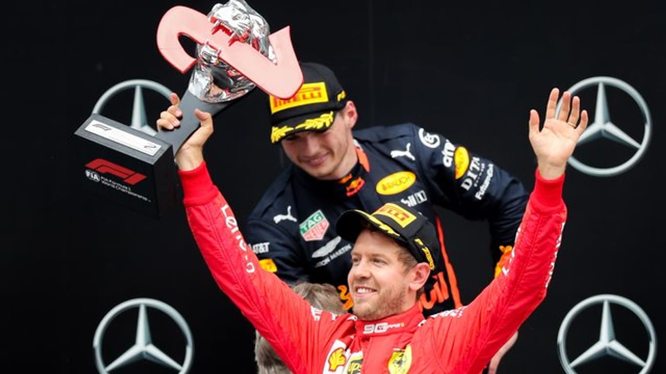 Werden keine Teamkollegen bei Red Bull: Ferrari-Pilot Sebastian Vettel und Max Verstappen.