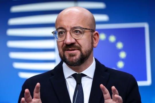 Charles Michel Ende vergangenen Jahres während einer Pressekonferenz in Brüssel.