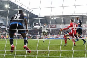 Hertha-Neuzugang Matheus Cunha traf per Hacke zum 2:1 gegen Paderborn.