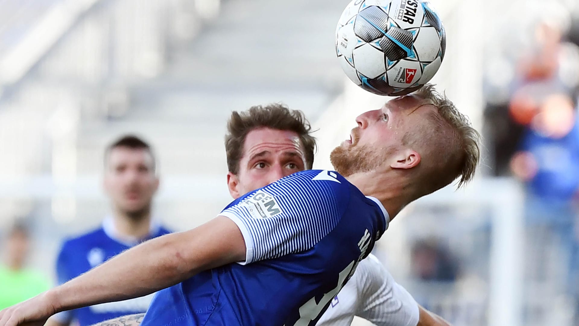 Traf für sein Team, konnte den späten Ausgleich aber nicht mehr verhindern: Karlsruhes Philipp Hofmann.