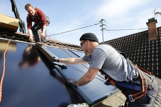 Flachkollektoren sind die am häufigsten eingesetzte Kollektorenart.