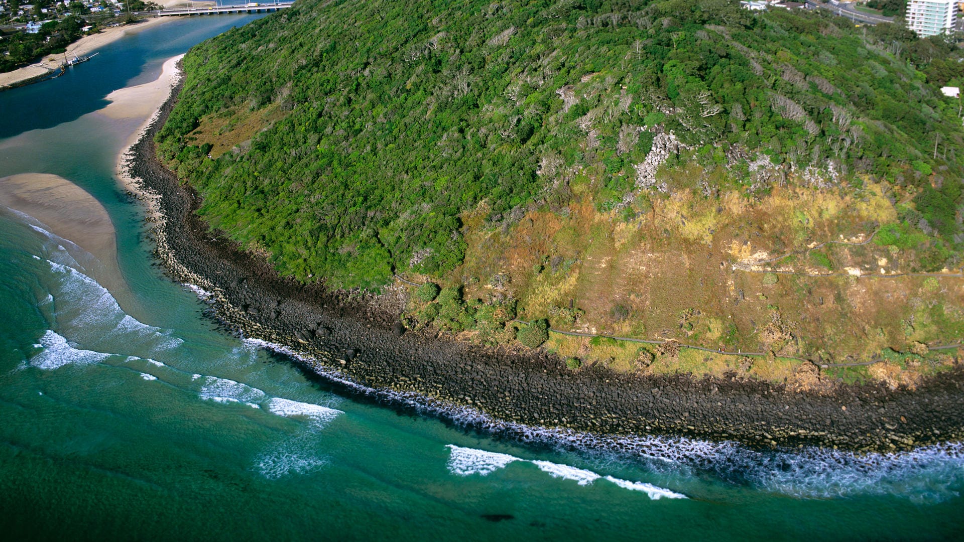 Der Burleigh Head National Park in der Nähe der australischen Gold Coast: Regenfälle erschwerten die Suche nach der verschwundenen Frau, doch schließlich tauchte sie wieder auf.