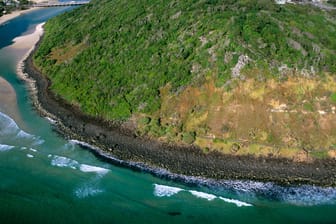 Der Burleigh Head National Park in der Nähe der australischen Gold Coast: Regenfälle erschwerten die Suche nach der verschwundenen Frau, doch schließlich tauchte sie wieder auf.