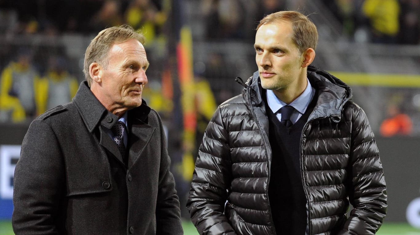 Ein Bild aus gemeinsamen Dortmunder Tagen: BVB-Boss Hans-Joachim Watzke (l.) und Trainer Thomas Tuchel.