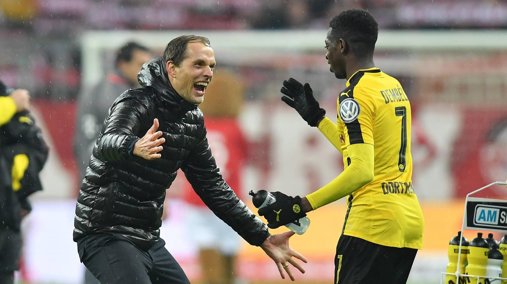 Arbeiteten einst gemeinsam für den BVB: Thomas Tuchel (l., heute Paris) und Ousmane Dembélé (heute Barcelona).