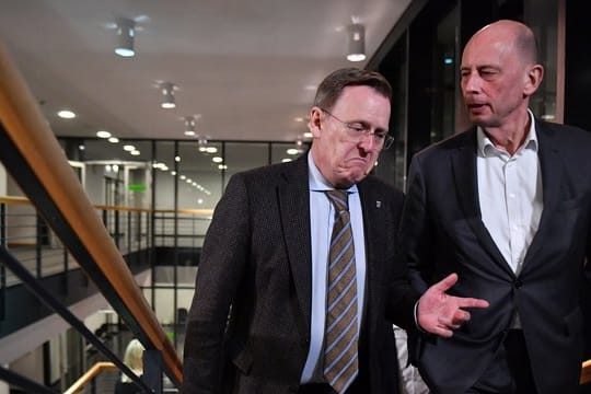 Zuversicht sieht anders aus: Bodo Ramelow (l.