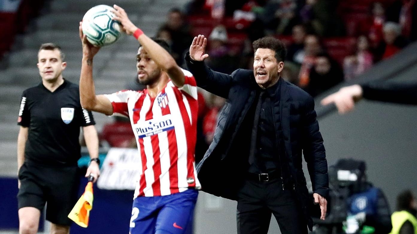 Diego Simeone (r.) ist einer der emotionalsten Trainer der Welt.