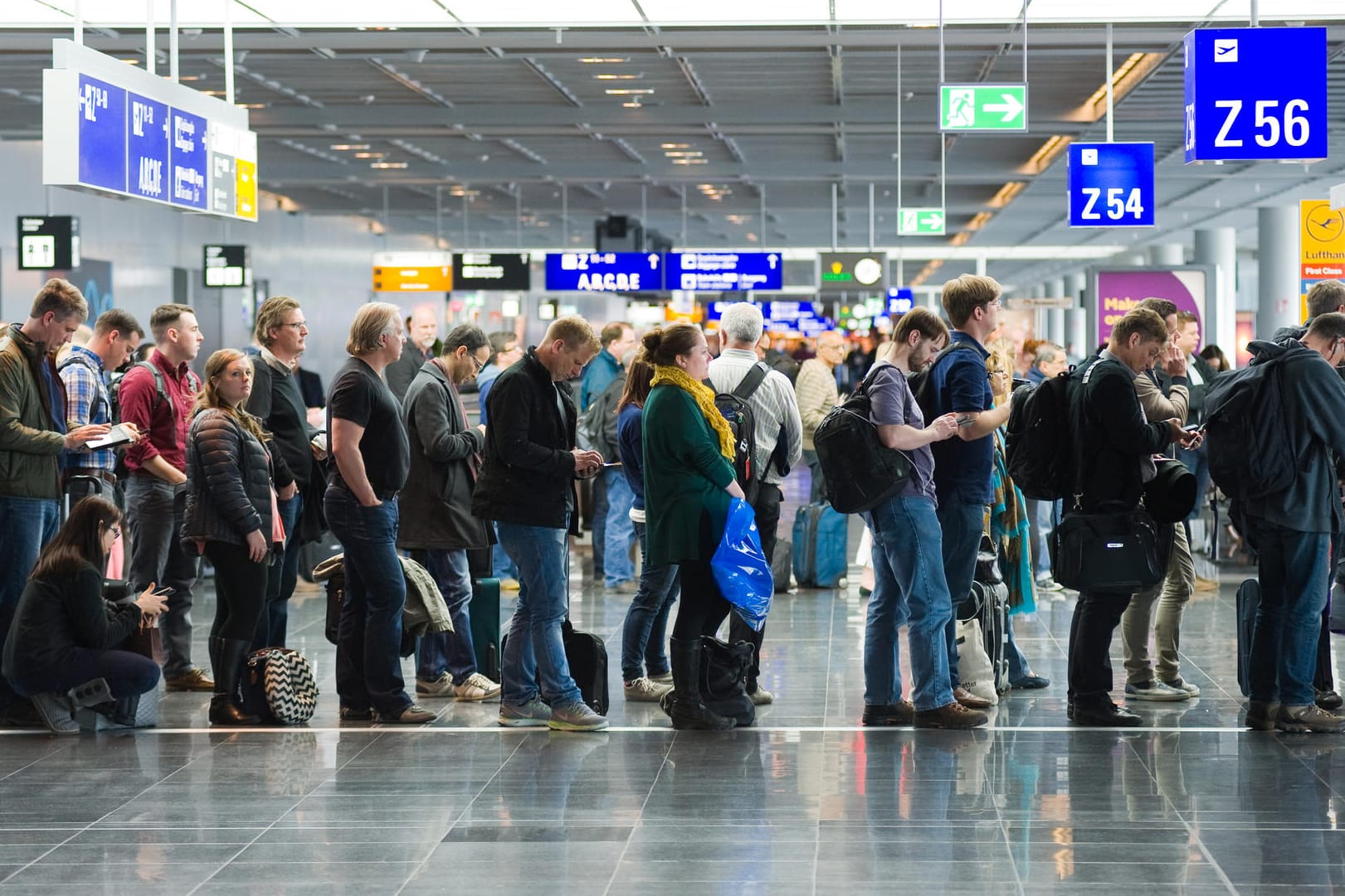 Flughafen: 2009 starteten 90,8 Millionen Fluggäste von einem deutschen Hauptverkehrsflughafen.