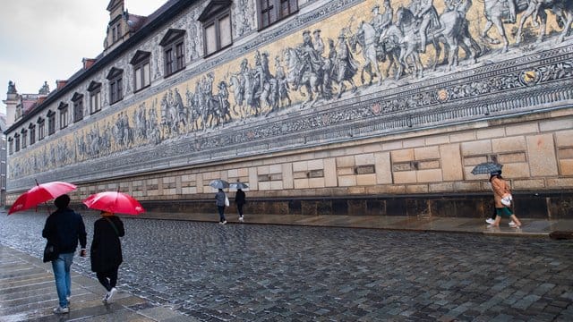 Touristen in Dresden